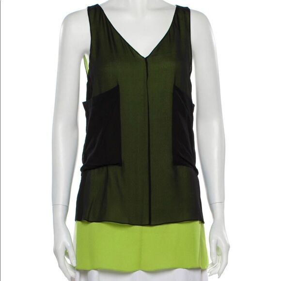 Robert Rodriguez Tops - Robert Rodriguez Silk V-Neck Blouse size 4